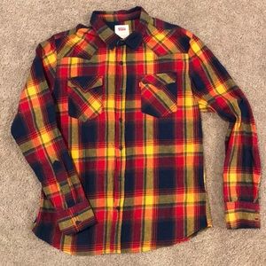 الكتان levi's flannel shirt mens 